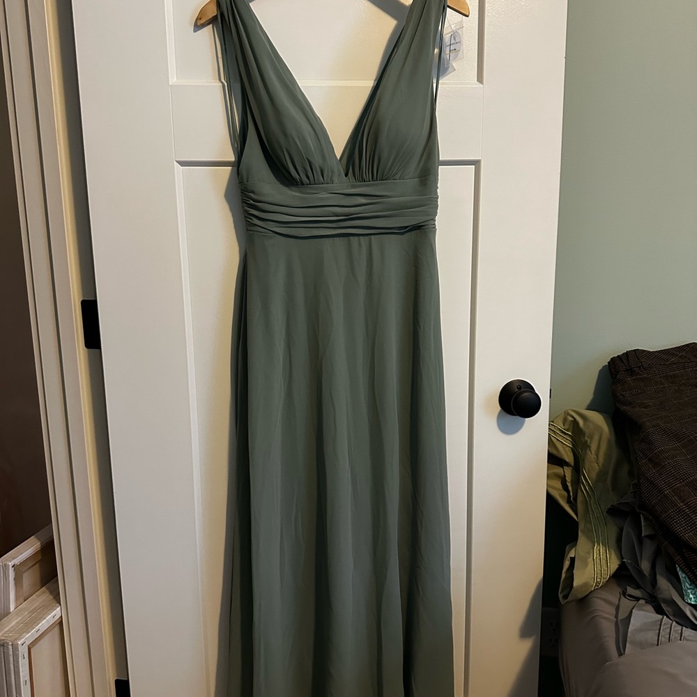 NWT Kennedy Blue Rose Bridesmaid Dress in Moss Green